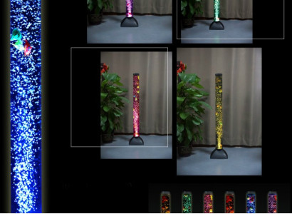 LED Water Column 120cm Light Clear Fish Decoration Floor Lamp
