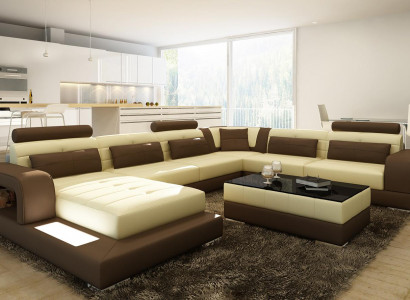 Comfort and style with our modern XXL U-shaped sofa for the living room.