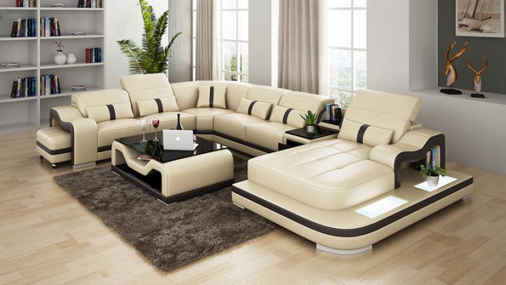 XXL living landscape corner sofa upholstered corner suite corner couch sofa upholstery seat corner