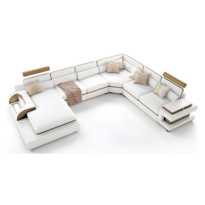 Cozy living atmosphere with our charming U-shape corner sofa.