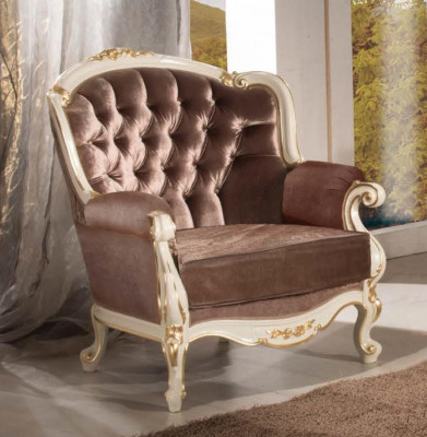 Classic living room furniture couch sofa armchair coffee table side table 4-piece set
