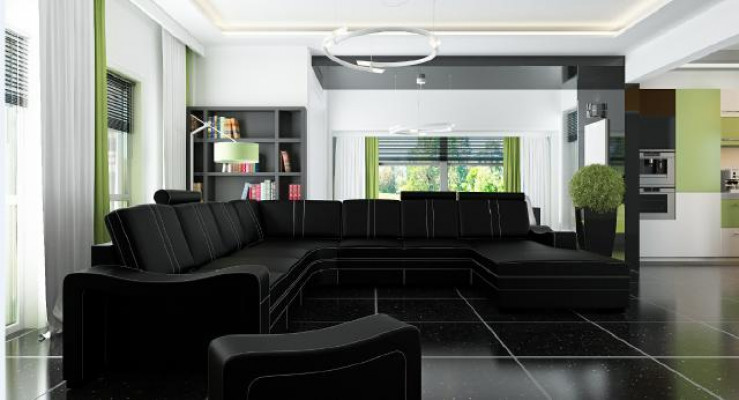 XXL leather sofa with USB leather couch living area corner sofa new set leather sofa
