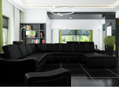 XXL leather sofa with USB leather couch living area corner sofa new set leather sofa