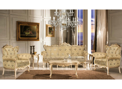 Italian seating set classical furniture seat upholstery set sofa couch 4-piece new