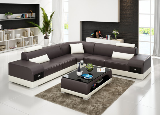 Leather sofa modern couch living landscape corner sofa corner decor design suite