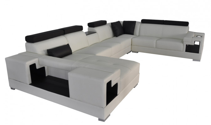 Leather sofa with USB corner sofa living landscape sofas couches suite design modern