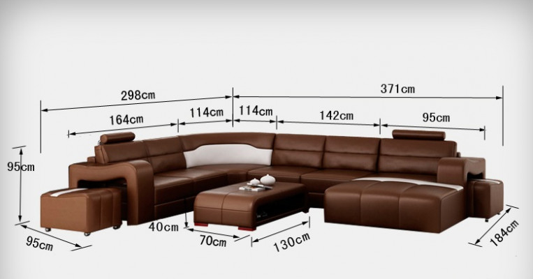 Leather sofa couch living landscape corner sofa corner suite design modern sofa with USB