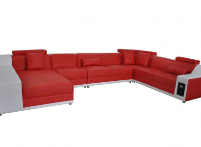 Living leather landscape sofa with USB, upholstery set sofas seating sets new.