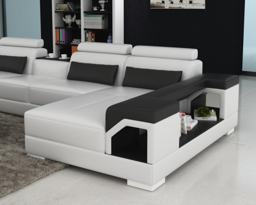 Leather sofa couch living landscape corner sofa corner set design modern sofa G8010 new