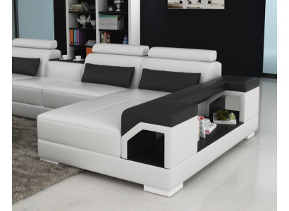 Leather sofa couch living landscape corner sofa corner set design modern sofa G8010 new