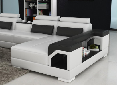Leather sofa couch living landscape corner sofa corner set design modern sofa G8010 new