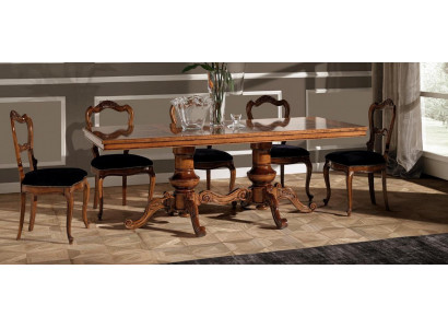 Dining table luxury table solid wood furniture Italy dining room tables