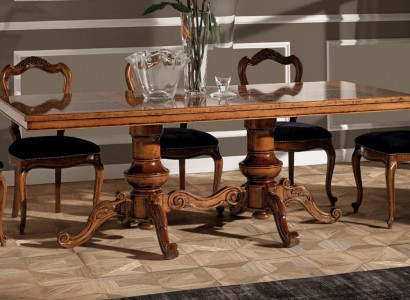 Dining table luxury table solid wood furniture Italy dining room tables