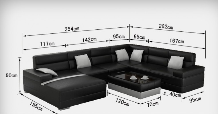Leather sofa couch living landscape corner sofa corner set design modern sofa F3016 new
