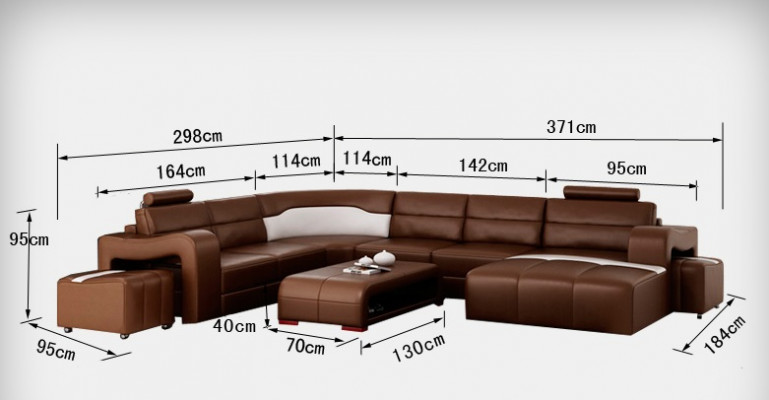 Leather sofa couch living landscape corner sofa corner set design modern sofa