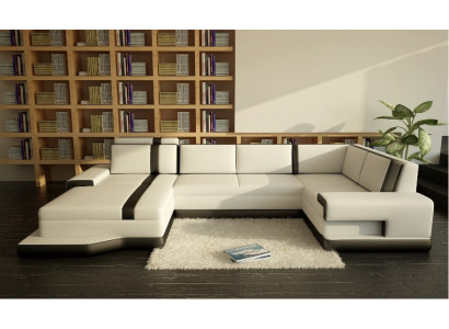 Design Big XXL U-Shape Sofa Living Landscape Couch Upholstered Corner Sofa Seating Suite