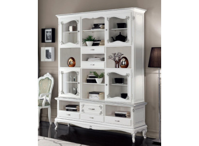 Living room display cabinet bookcase sideboard classic furniture shelves wood