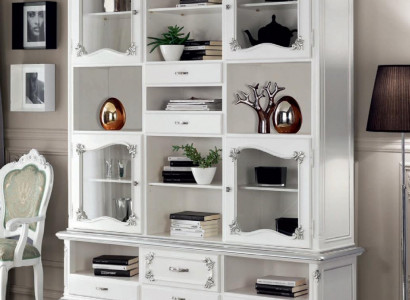 Living room display cabinet bookcase sideboard classic furniture shelves wood