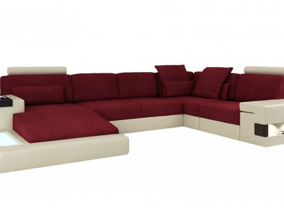 Leather sofa designer sofa U-shape living landscape couch upholstered corner sofa new