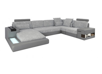 U-shape furniture sofa bed features upholstery textile modern design corner sofa new sofa