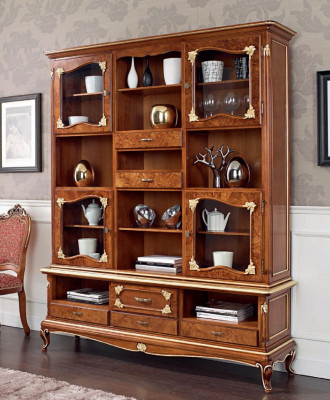 Bookshelf brown display cabinet bookcase showcase bookshelves shelves new