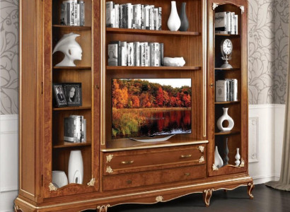 TV cabinet modular wall unit living room furniture TV wall unit solid wood modern real wood new