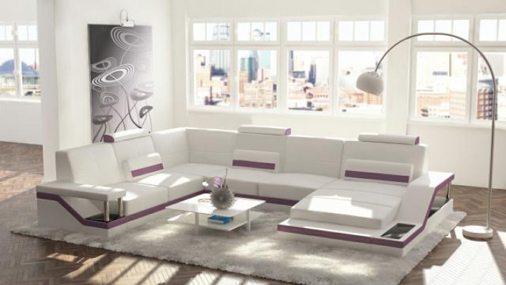 Designer U-shape Couch Corner Sofa Upholstered Suite Corner Suite Sofa Living Landscape