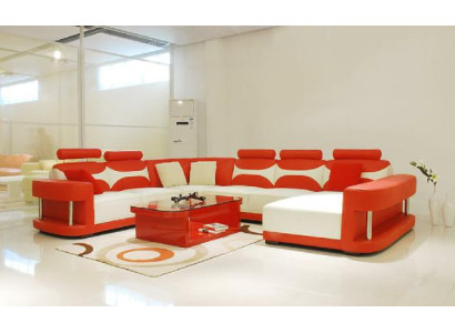 Living landscape corner sofa corner couch upholstered furniture set XXL big