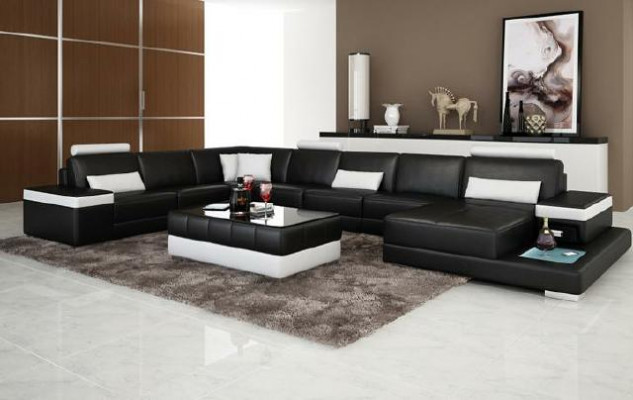 Design XXL leather sofa "Premium Comfort" with high-quality faux leather