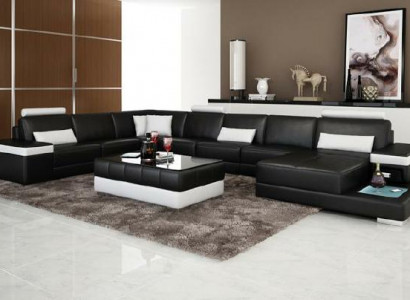 Design XXL leather sofa "Premium Comfort" with high-quality faux leather