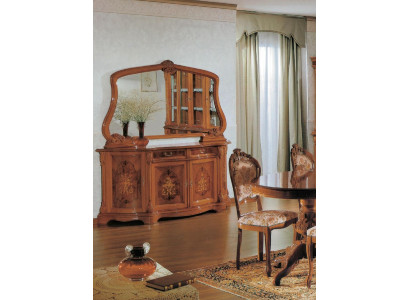 Italian furniture cabinets solid mirror 2-piece chest of drawers sideboard cabinet wood