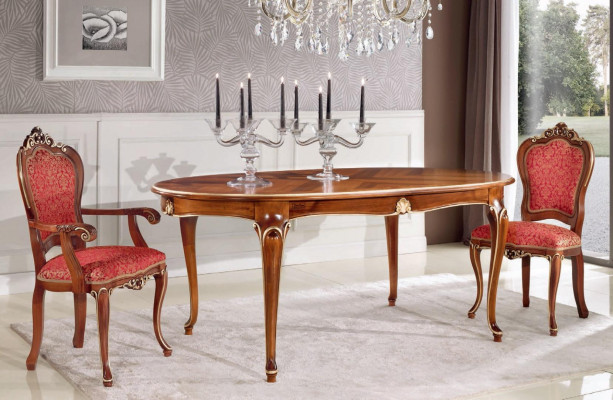 Dining Room Set Dining Group Classic Real Wood 3-Piece Set Chair Suite 2x Chairs