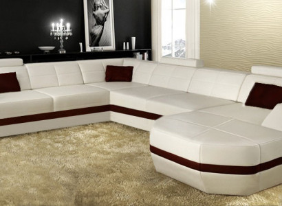 Leather sectional sofa couch corner sofa corner set design modern sofa with USB