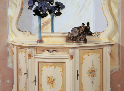 Elegant style furniture bedroom chest of drawers cabinet classic sideboard with mirror