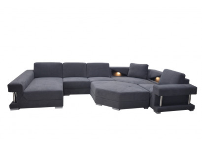 Corner sofa couch upholstery corner living room landscape designer sofa textile + USB