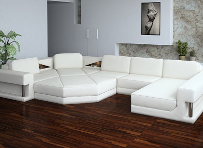 Modern corner sofa with USB, couch upholstery leather design sofa suite living landscape