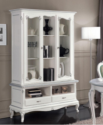 Living room display cabinet bookcase sideboard classic furniture shelves wood