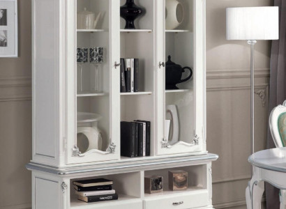 Living room display cabinet bookcase sideboard classic furniture shelves wood