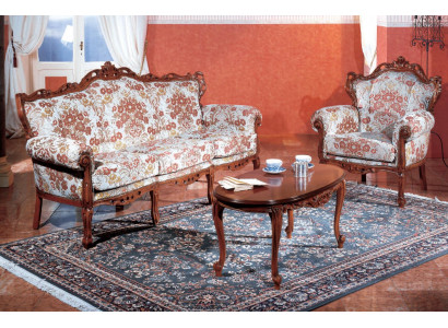 Italian sofa set classic sofa couch set coffee table 3-piece suite