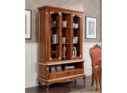 Display glass cabinet cabinets display cases wood sideboard Italian furniture brown