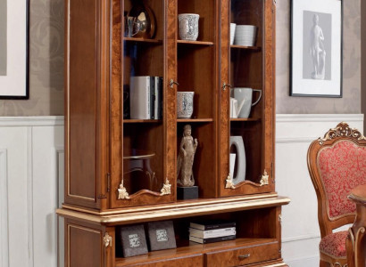 Display glass cabinet cabinets display cases wood sideboard Italian furniture brown