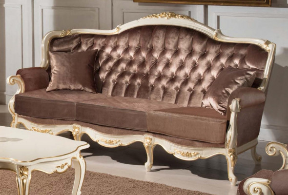Italian-style three-seater sofa, living area fabric sofa, 3-seat couch, sofas