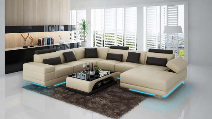 Leather sofa couch living area corner sofa corner set design modern sofa