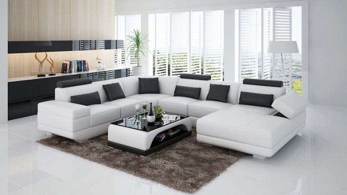 Leather sofa couch living area corner sofa corner set design modern sofa