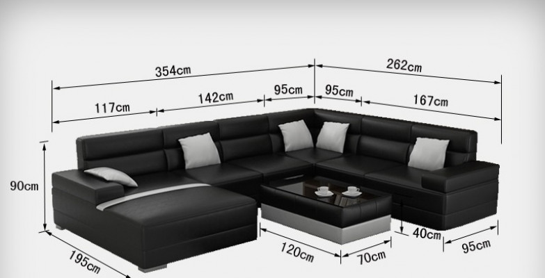 Leather sofa couch living landscape corner sofa corner set design modern sofa U-shape USB