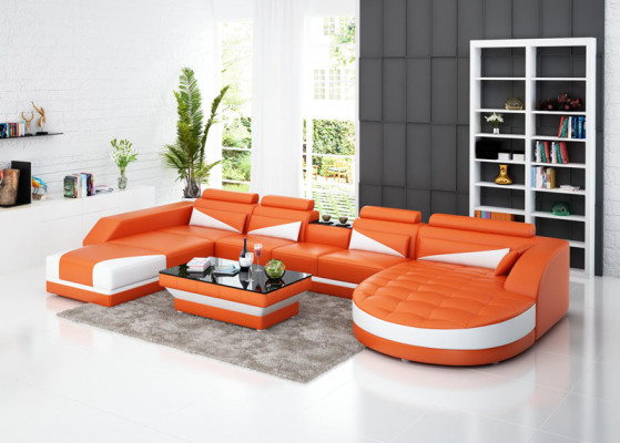 Sofa Corner Sofa Design Upholstered Corner Couch Corner Suite Living Landscape Couch U-Shaped +USB
