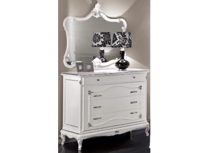 Luxury dresser mirror set wood console sideboard drawers dressers consoles