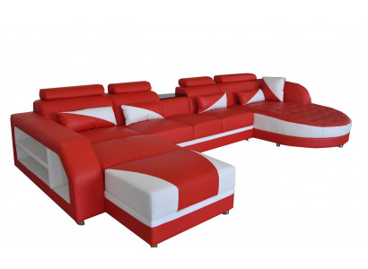 Corner sofa upholstered couch seating leather suite modern living landscape