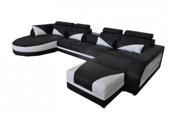 Corner sofa upholstered couch seating leather suite modern living landscape