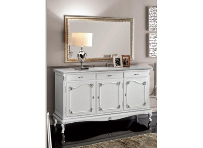 Italian furniture dressers solid mirror 2-piece dresser sideboard cabinet wood
